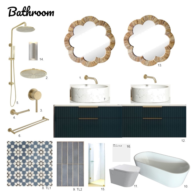 Bathroom Mood Board by poppie@oharchitecture.com.au on Style Sourcebook