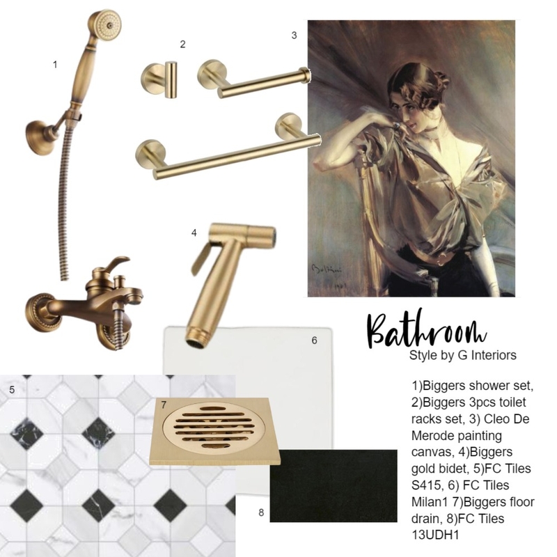 Museum Theme Bathroom Mood Board by Gia123 on Style Sourcebook