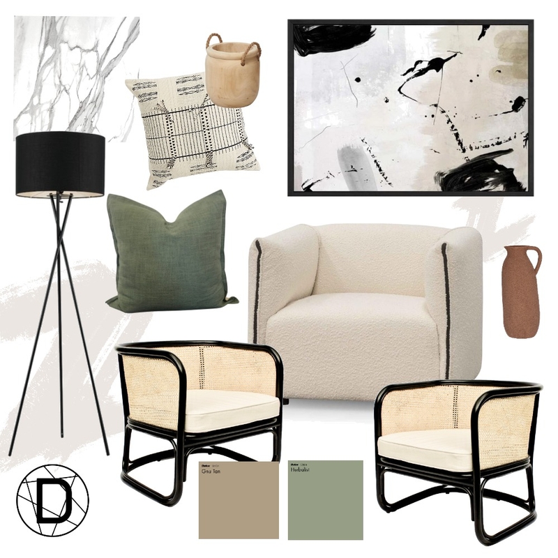 Contemporary Abstract Mood Board by Designingly Co on Style Sourcebook