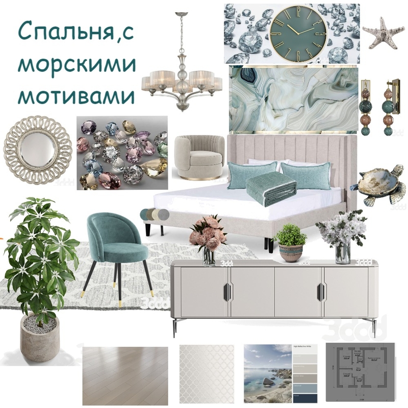 Спальня Mood Board by CoLora on Style Sourcebook