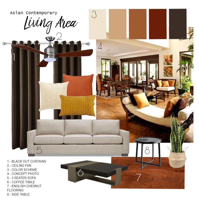 Asian Contemporary Mood Board by miko.interiors on Style Sourcebook