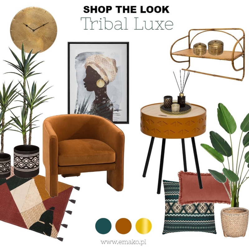 Tribal luxe living room Mood Board by Olga Lypova on Style Sourcebook