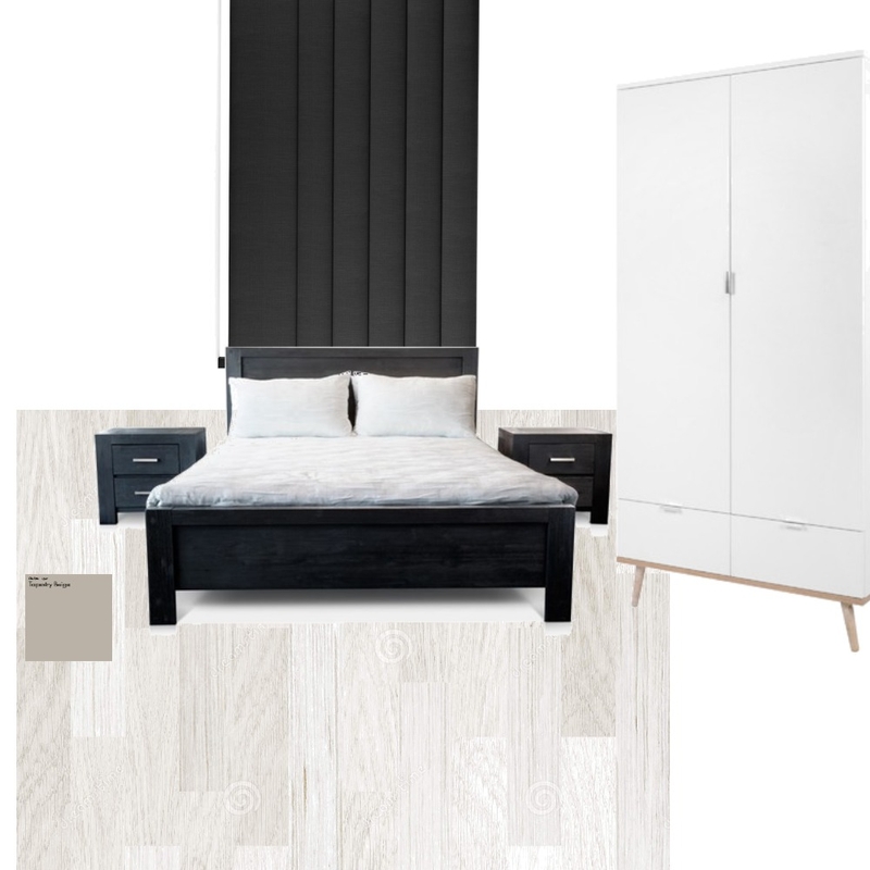 black bedroom Mood Board by amas on Style Sourcebook