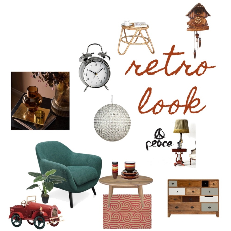 retro Mood Board by Rajshree_gupta on Style Sourcebook