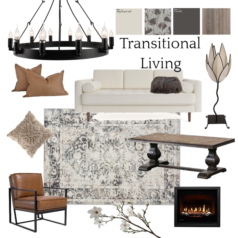 Transitional Living Mood Board by Jungle Bambi Designs on Style Sourcebook