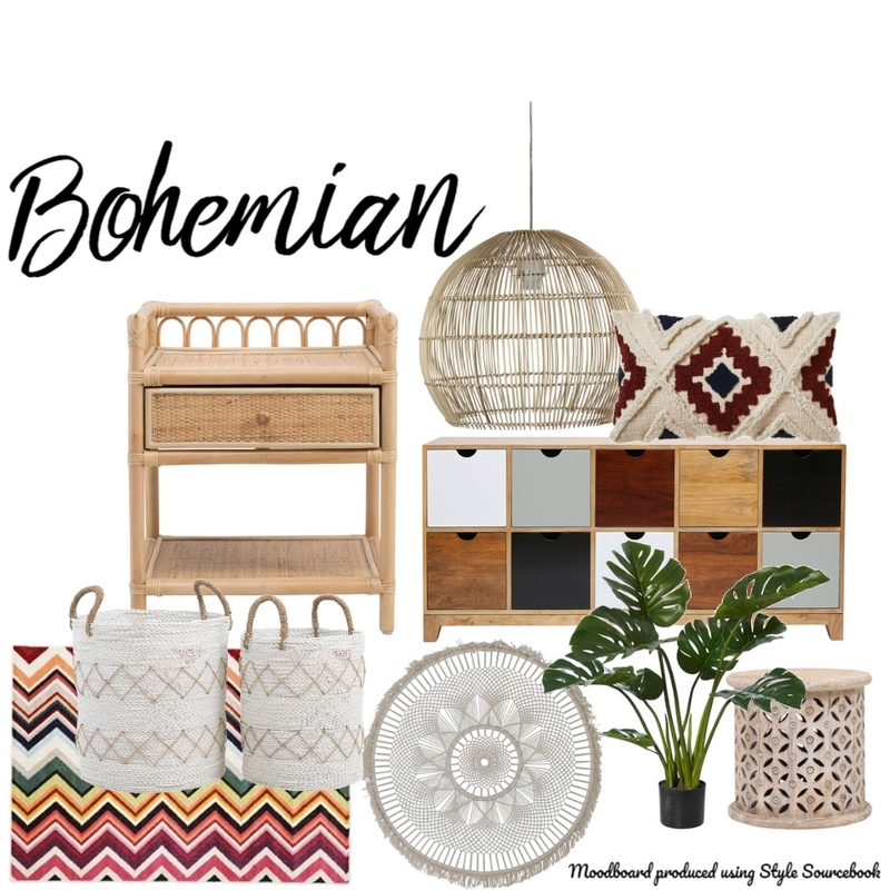 Bohemian Mood Board by Emz on Style Sourcebook