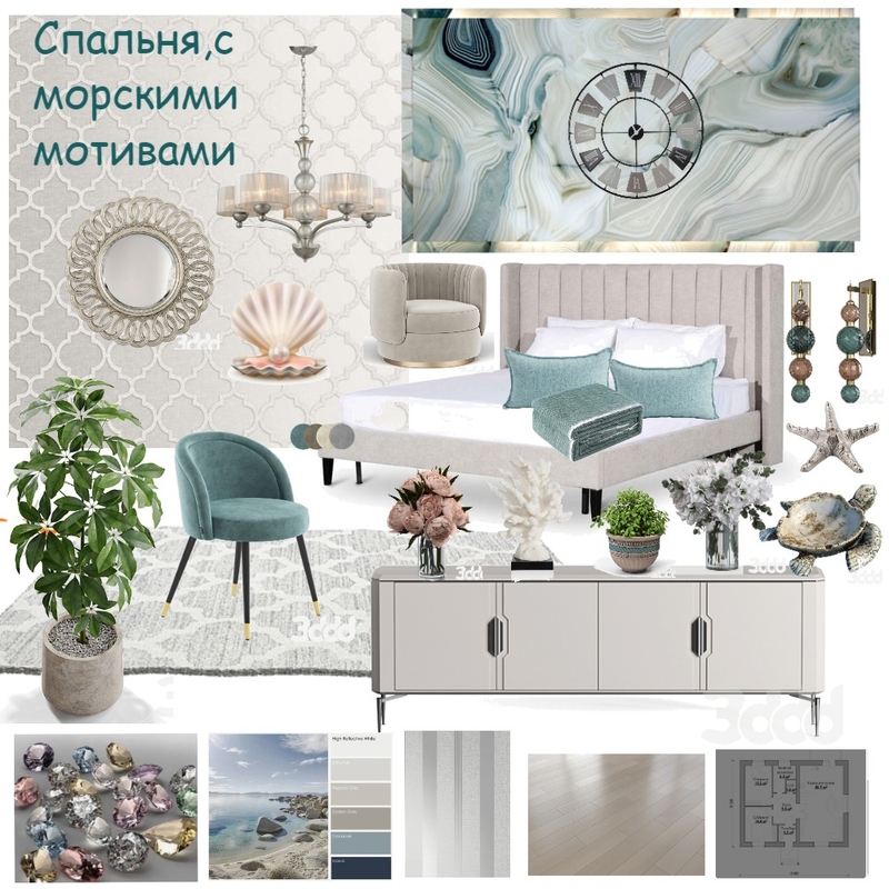 Спальня Mood Board by CoLora on Style Sourcebook