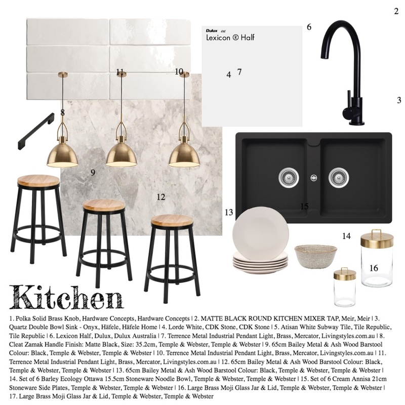 Module 9 - Kitchen Mood Board by Gabby Francisco on Style Sourcebook
