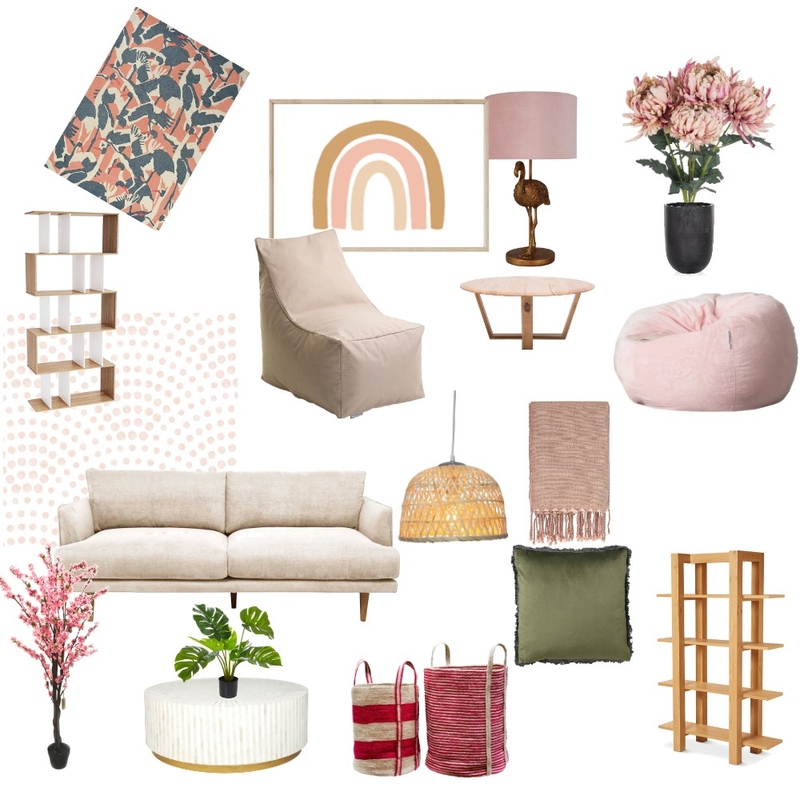 Pink monochromatic room Mood Board by Jooo on Style Sourcebook