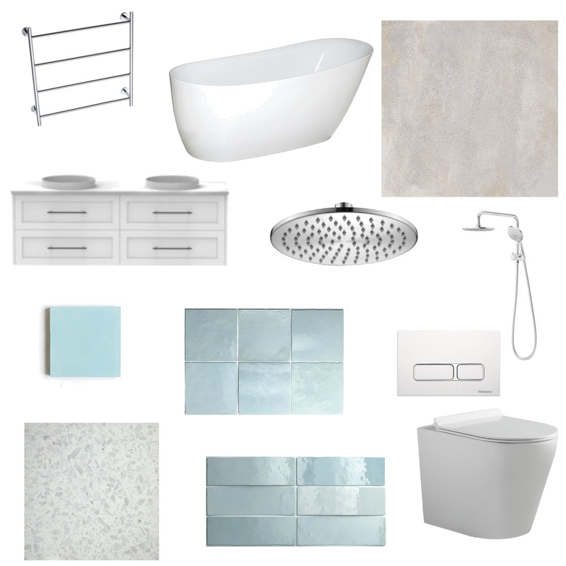 En-suite and main bathroom Mood Board by Miskellj on Style Sourcebook