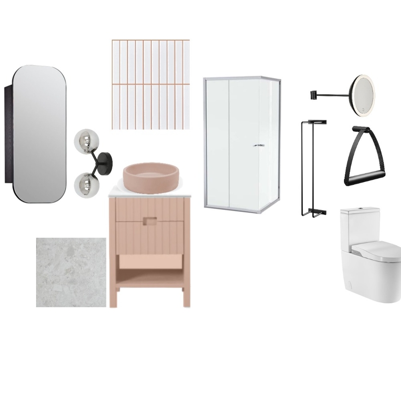 Ensuite Monochromatic Mood Board by Leesa Chalker on Style Sourcebook