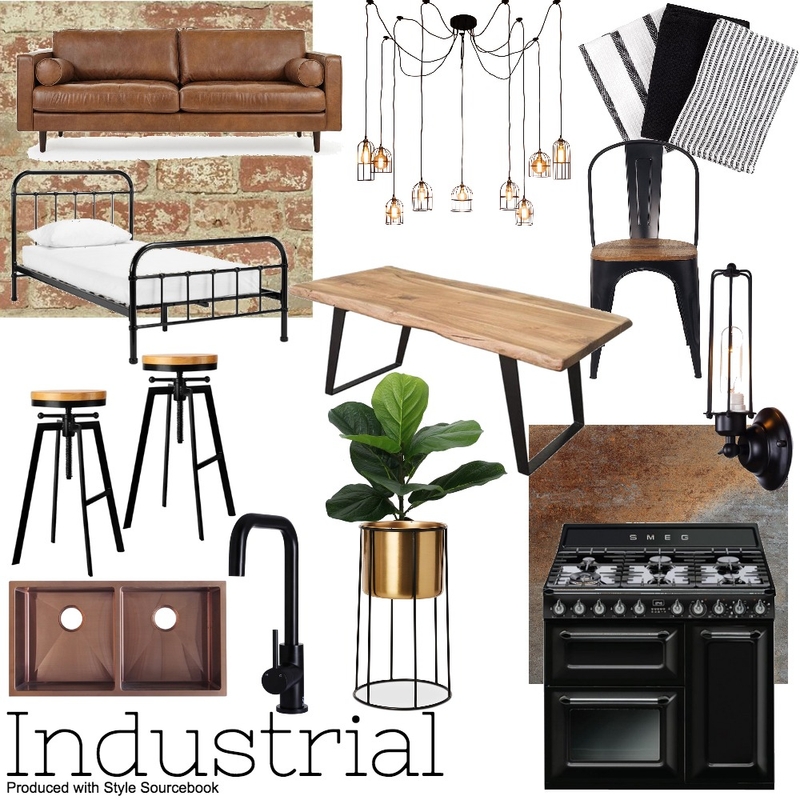 Industrial Kitchen Mood Board by kendallhill on Style Sourcebook