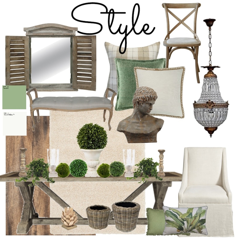 French Country and Chandelier Mood Board by Chanebothma on Style Sourcebook