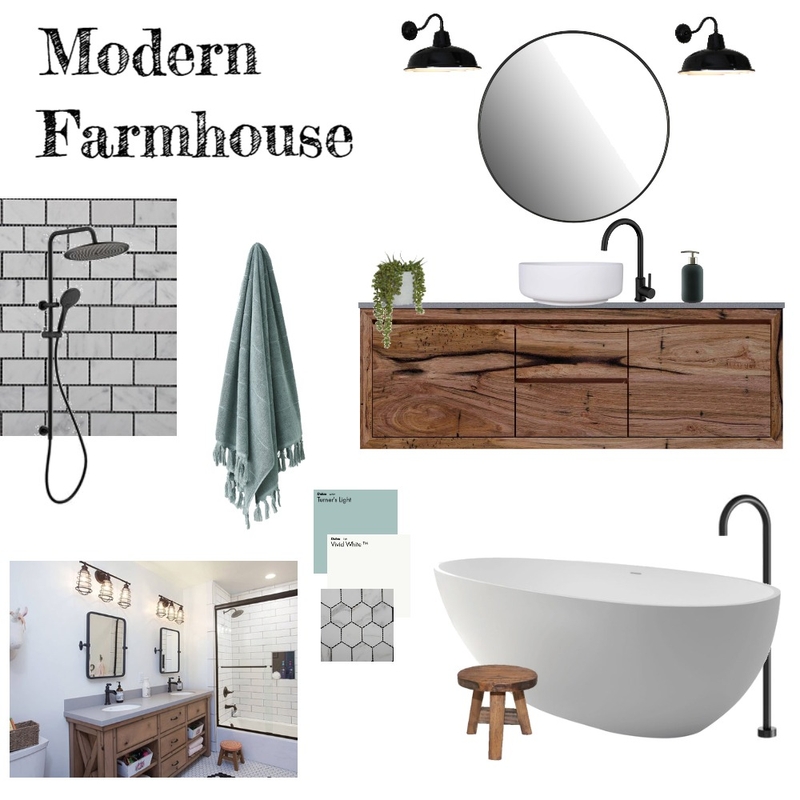Modern Farmhouse Mood Board by Louise Kempson on Style Sourcebook