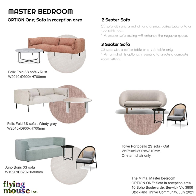 Option One: Minta Reception with sofa Mood Board by Flyingmouse inc on Style Sourcebook