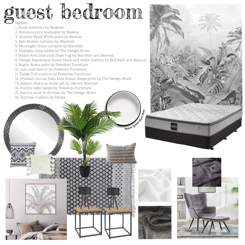 Guest bedroom Mood Board by Shanmck24 on Style Sourcebook