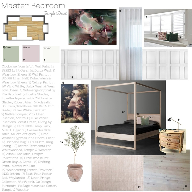 Warekila - Master Bedroom Mood Board by Life from Stone on Style Sourcebook