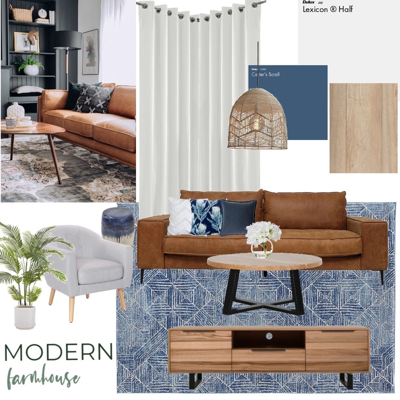 Modern Farmhouse Mood Board by janefourie on Style Sourcebook