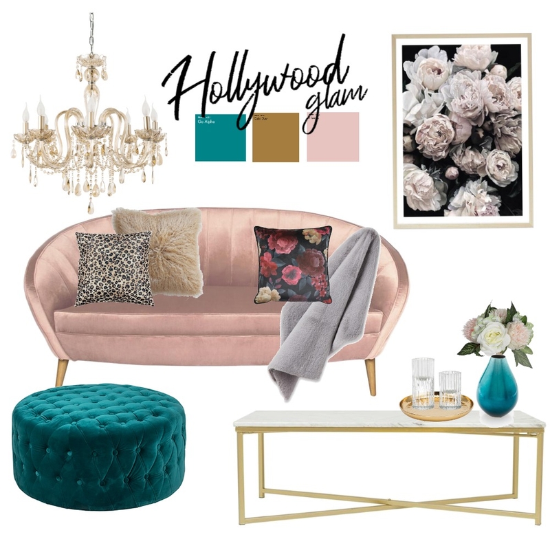 Hollywood Glam Mood Board by Jas and Jac on Style Sourcebook