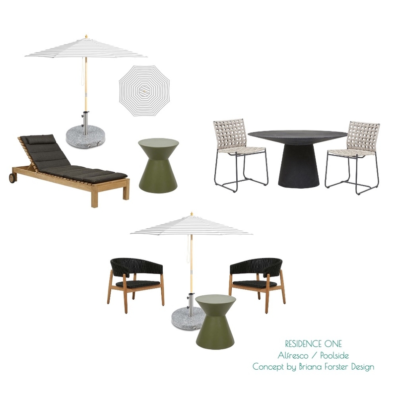 Oakmont Airbnb R1 Alfresco Poolside Mood Board by Briana Forster Design on Style Sourcebook