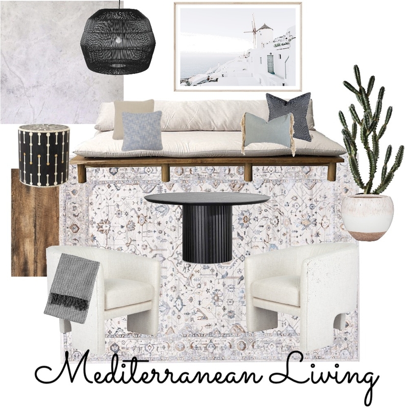 Mediterranean Living Room Mood Board by Alexfoote on Style Sourcebook