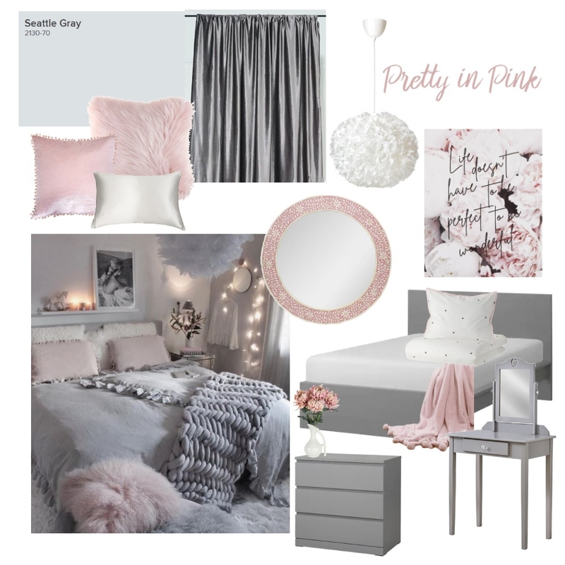 Pretty in Pink Mood Board by TamaraK on Style Sourcebook