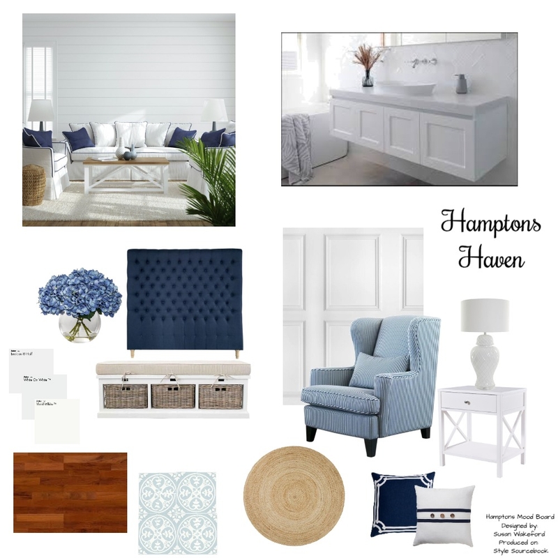 Hamptons Haven Mood Board by Bale & Twine Interiors on Style Sourcebook