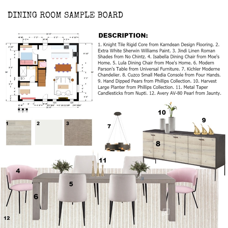 Dinning Room Mood Board by CozyOasis on Style Sourcebook