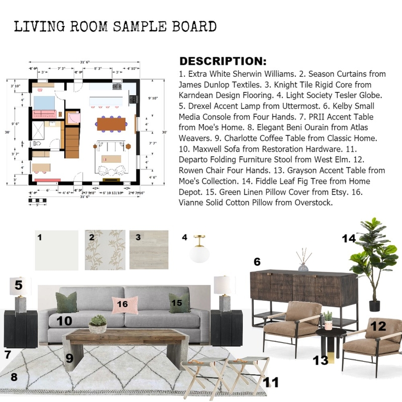 Living Room Mood Board by CozyOasis on Style Sourcebook