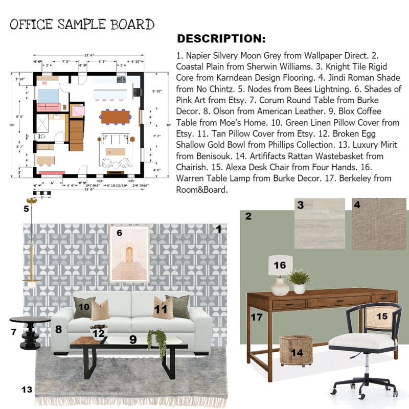 OFFICE Mood Board by CozyOasis on Style Sourcebook