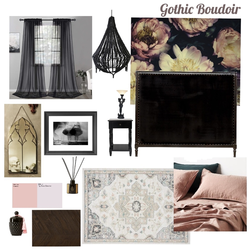 Gothic Boudoir Mood Board by aehs.interiors on Style Sourcebook