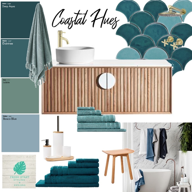 Coastal Hues Mood Board by Fresh Start Styling & Designs on Style Sourcebook