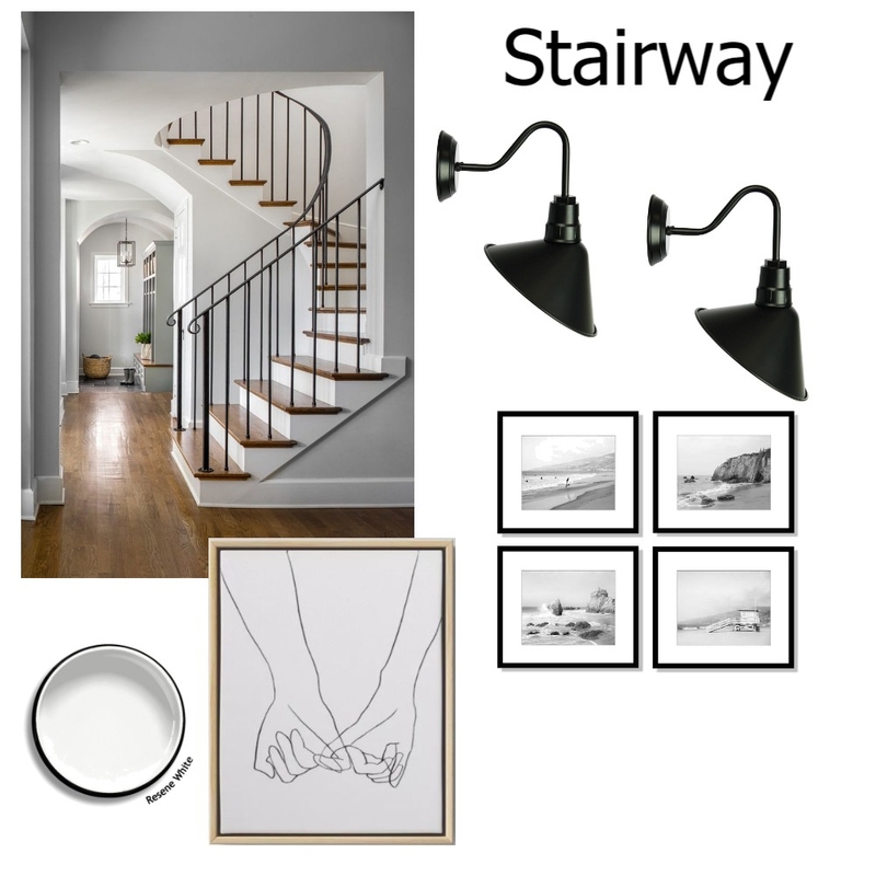 Pottsville- Stairway Mood Board by BRAVE SPACE interiors on Style Sourcebook