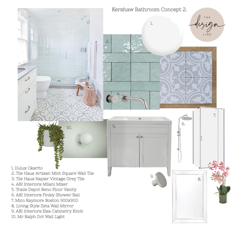 Kershaw Bathroom Concept 2 Mood Board by The Design Line on Style Sourcebook