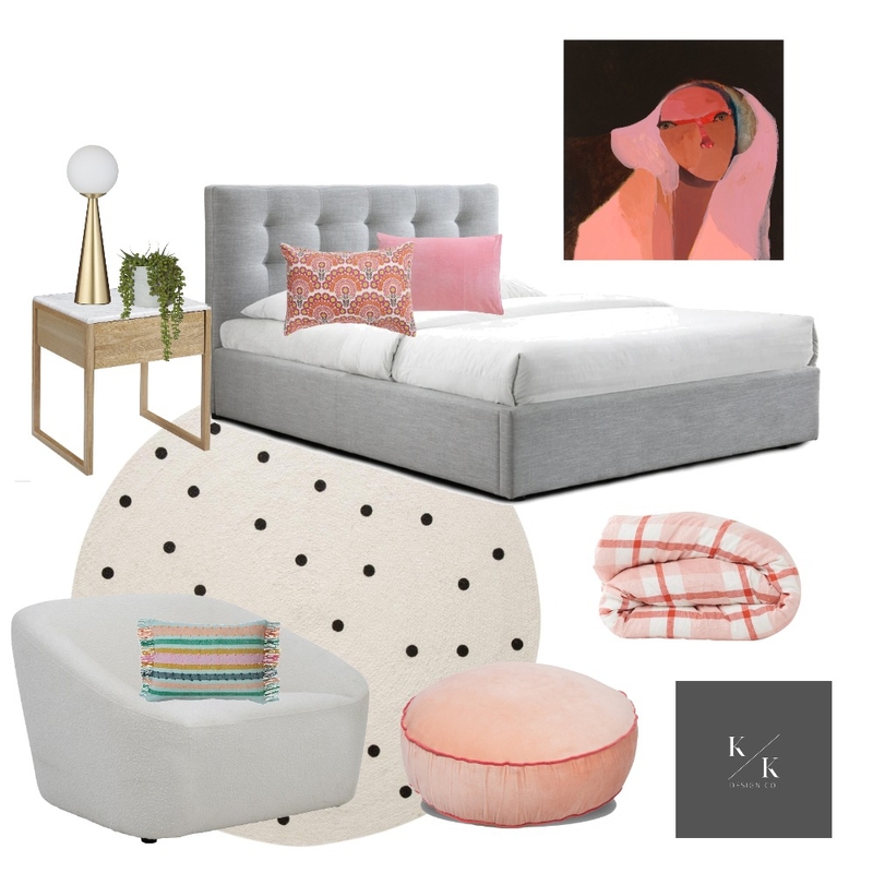 The PINK brief Mood Board by Kirstin Krauskopf Design Co. on Style Sourcebook
