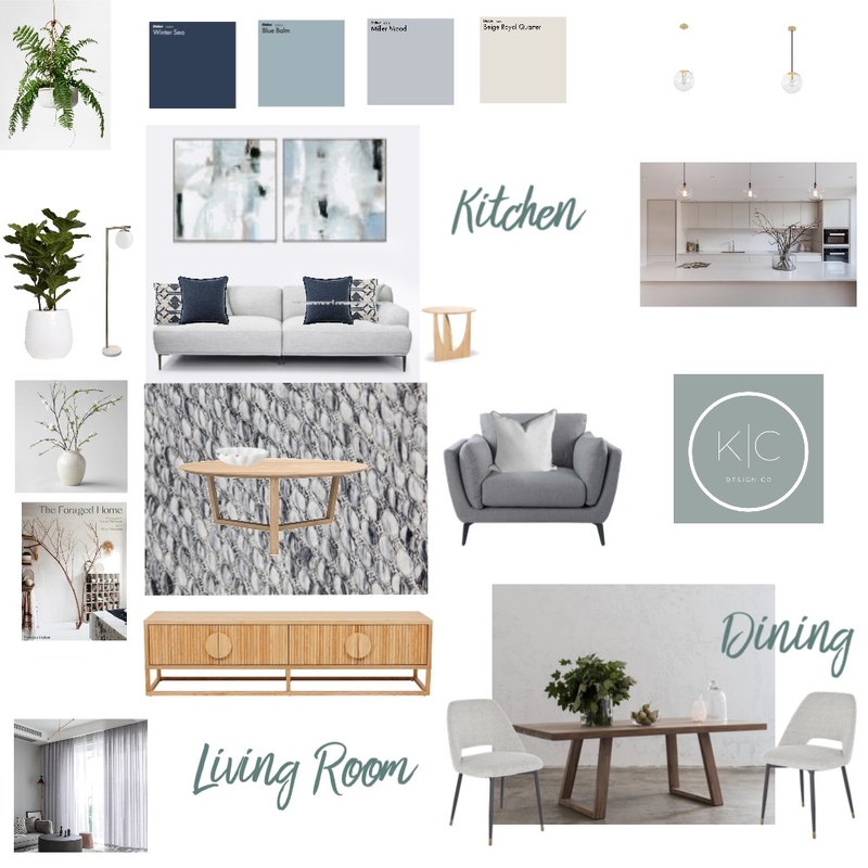 Living/Dining Room Mood Board by kcdesignco on Style Sourcebook