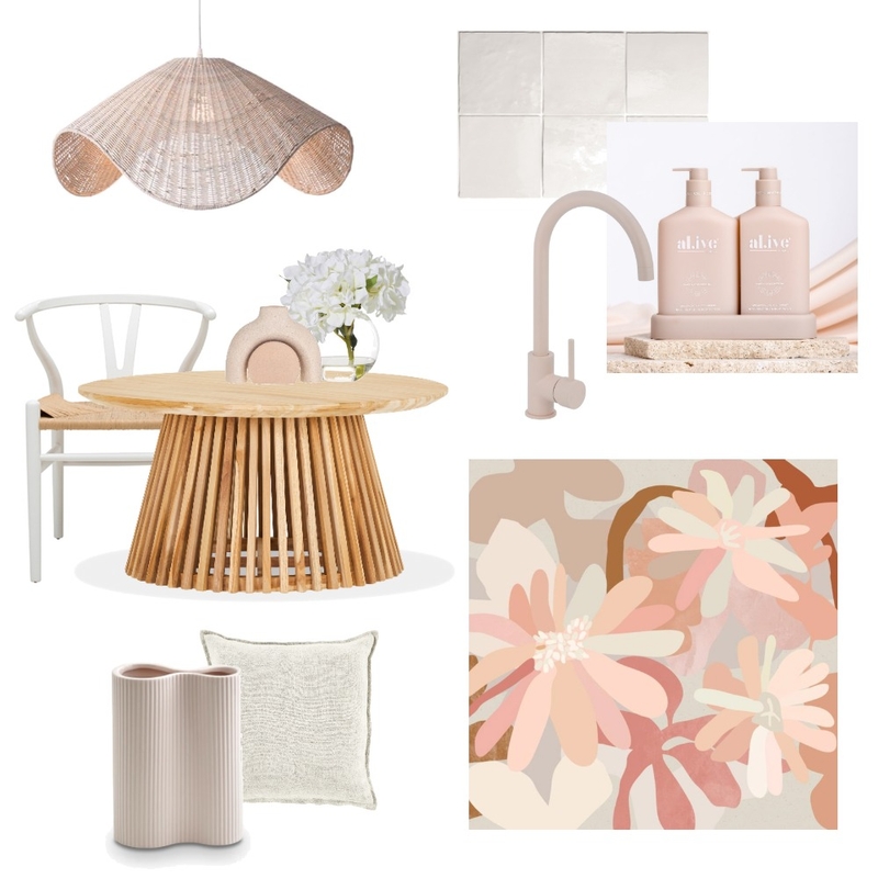 Blush kitchen and living Mood Board by Vienna Rose Interiors on Style Sourcebook