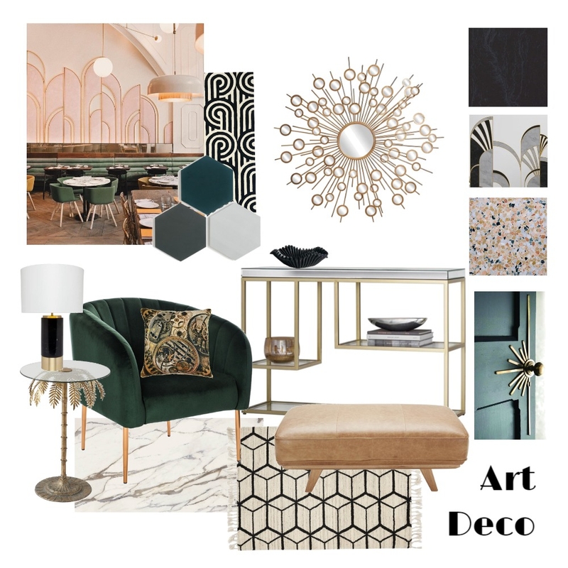 Art deco sitting room Mood Board by juliaanido on Style Sourcebook