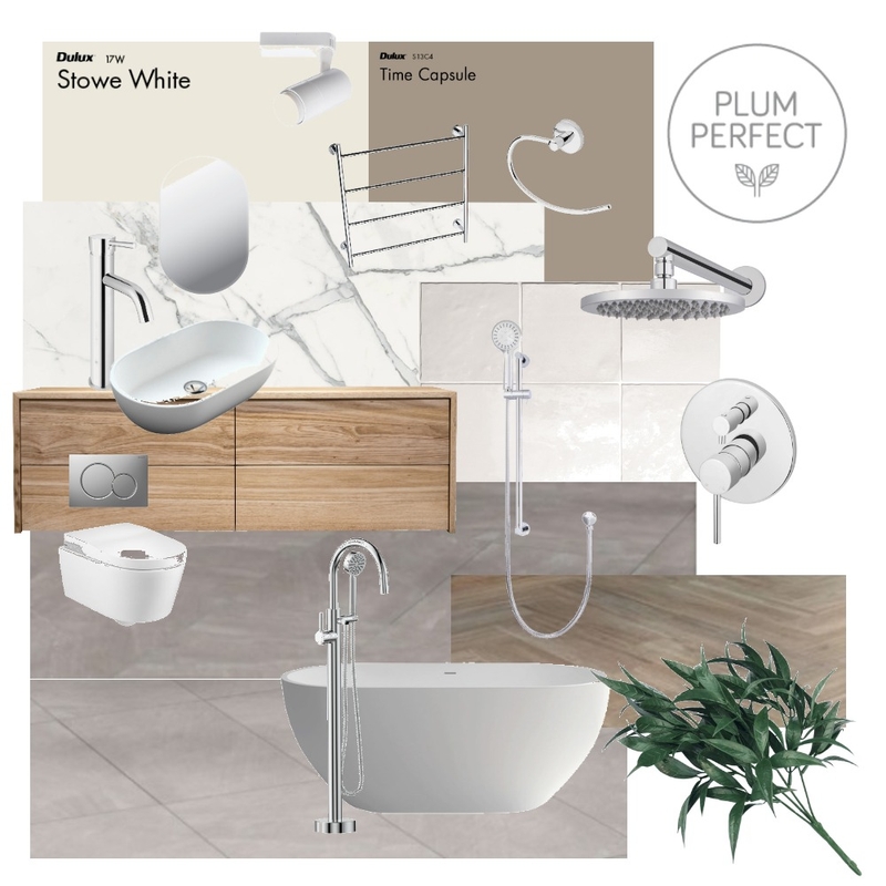 Les Palmiers Bathroom 1 Brown Grey 2 Mood Board by plumperfectinteriors on Style Sourcebook