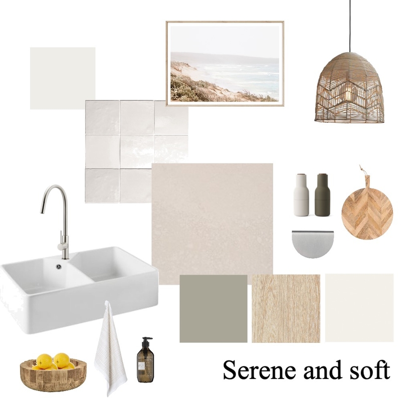 Serene and soft kitchen Mood Board by Style Curator on Style Sourcebook