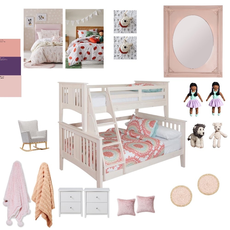 Girls Bedroom Mood Board by Loyiso Notununu on Style Sourcebook