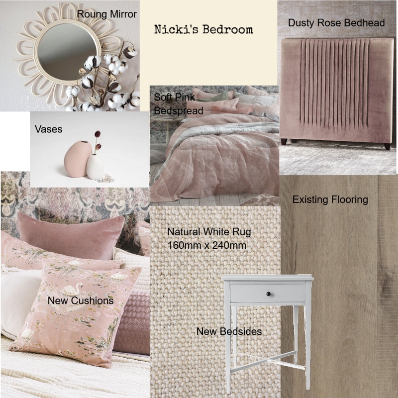 Nicki's Bedroom Mood Board by Christine Dengate on Style Sourcebook