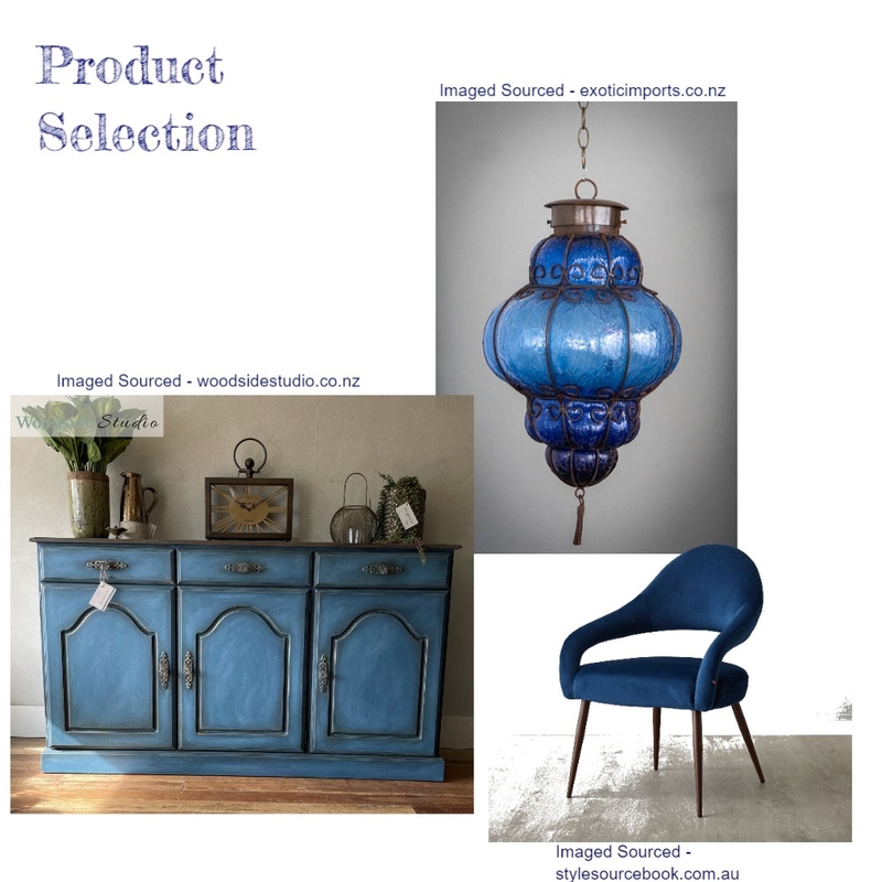Moody Blue - Module 3 Part C Mood Board by Russell.Chambers on Style Sourcebook