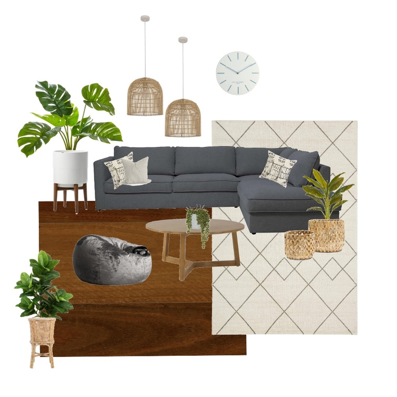 My current Lounge Mood Board by The Barefoot Bohemian NZ on Style Sourcebook