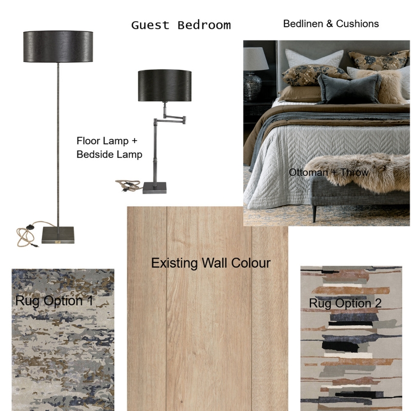 Guest Bedroom Mood Board by Christine Dengate on Style Sourcebook