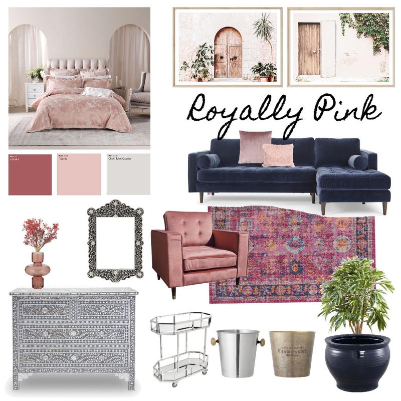 Royally Pink Mood Board by Di Taylor Interiors on Style Sourcebook