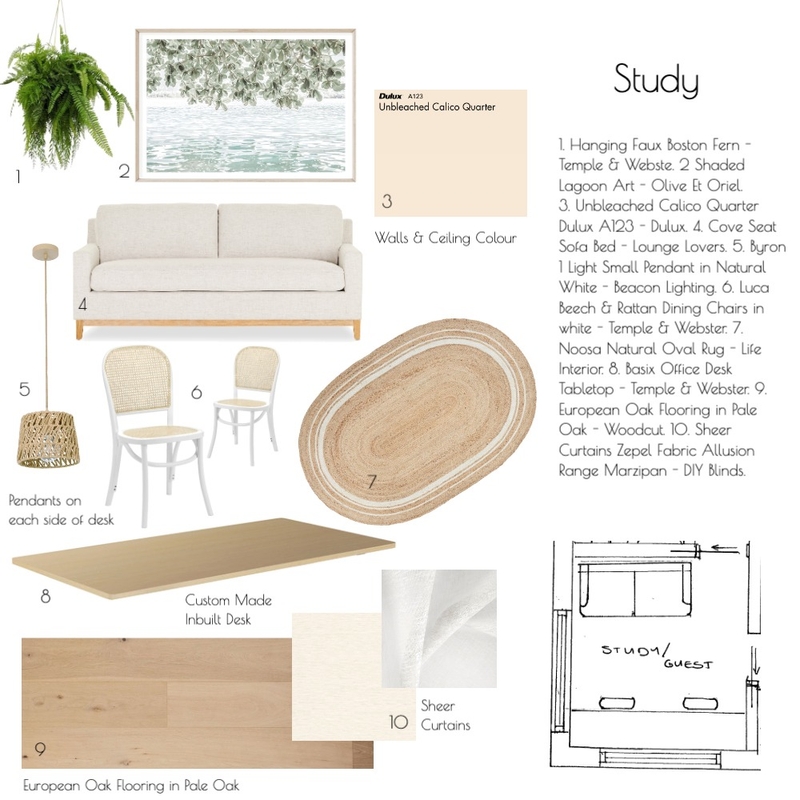 Guest/Study Room Mood Board by larissaemara on Style Sourcebook
