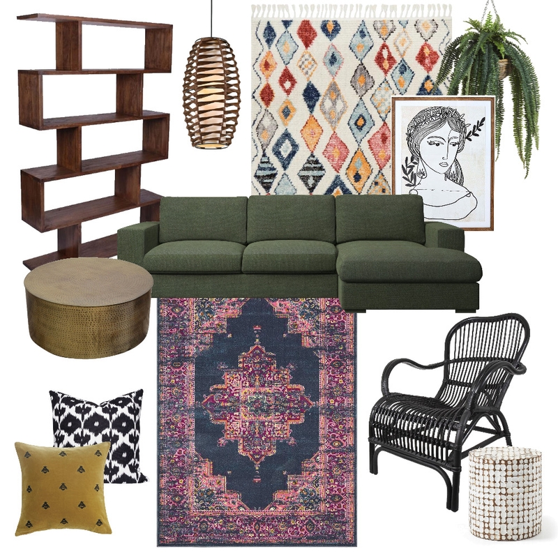 Bohemian Mood Board by graphite hands on Style Sourcebook