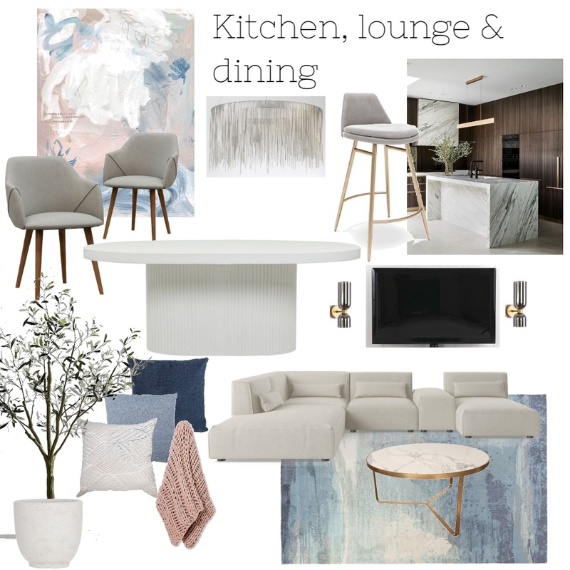 Relaxed modern lounge dining kitchen space Mood Board by The Ginger Stylist on Style Sourcebook