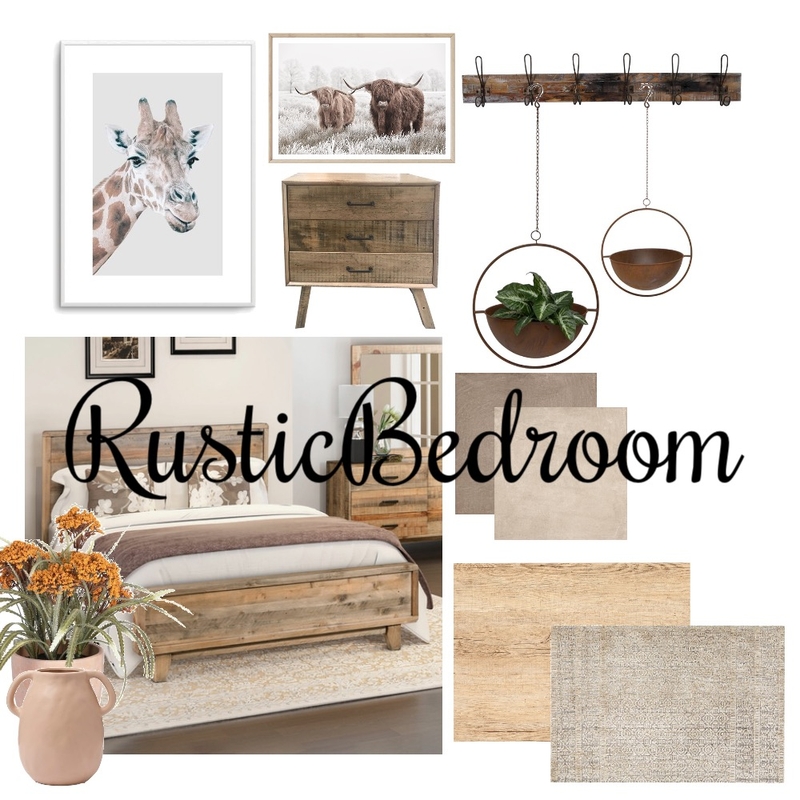Rustic Bedroom Mood Board by Sophie Ann on Style Sourcebook